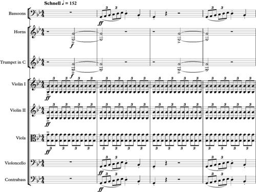 Erl King – arrangement by Liszt bars 1–4