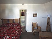 Inside a Wigwam Motel Tepee room