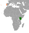 Location map for Kenya and Portugal.