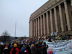 2019年3月15日，赫尔辛基芬兰议会大厦