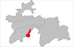 Shamsiddin Shohin District Location in Tajikistan