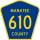 County Road 610 marker