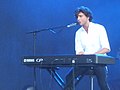 Mika playing keyboard at V Festival 2007