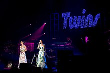 Twins on their North American tour in concert at Cow Palace, San Francisco on 15 September 2007