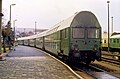 East German Double decker green train