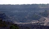 CE6. Indian coal production is the 3rd highest in the world according to the 2008 Indian Ministry of Mines estimates. Shown above is a surface coal mine in Jharkhand.