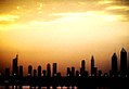 迪拜的日落景色
