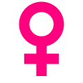 Female symbol (heavy pink).svg