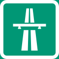 Symbol of motorway