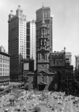 Rear of St. Paul's Chapel in 1937