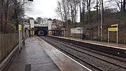 Heaton Park tram station in January 2017.