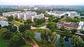 Leibniz-Straße-based institutes, the cafeteria and the university library