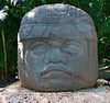 An Olmec head in La Venta Park, Villahermosa, Tabasco