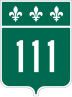 Route 111 marker