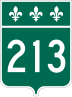 Route 213 marker