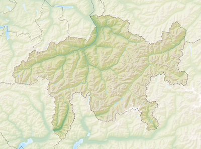 Location map Switzerland Graubunden