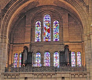 Windows over the organ