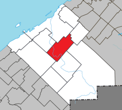 Location within Rimouski-Neigette RCM