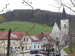 Stössing town centre