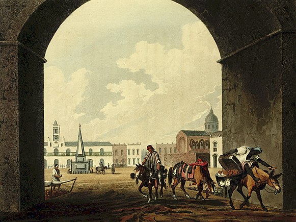 The Plaza, or Great Square (print), see Cabildo in left distance