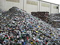 Recyclables at transfer station, Gainesville, FL.