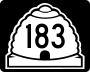 State Route 183 marker