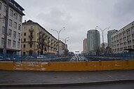 Traffic junction at Sevastopolska Square