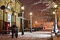 Early winter snowfall in Yorkshire.