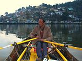 4. Kumaon, a boatman on the Nainital Lake, with a superbly bronzed face, and faraway look.