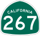 State Route 267 marker