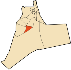 Location of Ain Beida commune within Ouargla Province