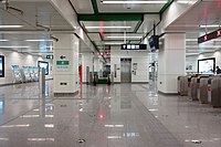 郭庄子站站厅层（2018年9月摄）