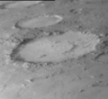 火星伽勒撞击坑的“笑脸”（维京1号，1970年代）