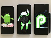 使用Android系统的三星智能手机