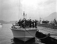 Personnel of ROK Navy acquire PT boats in 1952