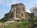 Ruins of the castle's largest bastion from the southwest (April 2014)