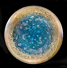Jupiter's south polar region by Michael S. Adler