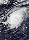 Satellite image of Hurricane Leslie