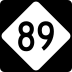 North Carolina Highway 89 marker