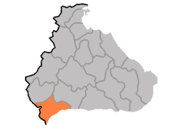 Location of Ch'ŏrwŏn County