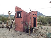 Replica of the ruins of an late 1800s structure located in the in the grounds of the Wranglers Roost Stagecoach Stop.