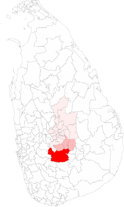 Location of Nuwara Eliya Maskeliya