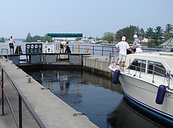 The Trent-Severn Waterway in Port Severn