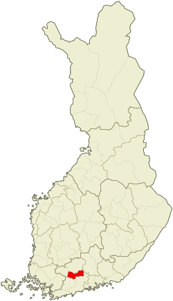 Location of Riihimäki sub-region