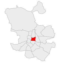 Location of Salamanca