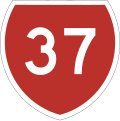 State Highway 37 marker