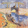 Langlois Bridge at Arles, watercolor. 1888. Private collection (F1480)