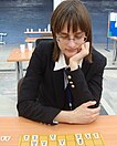 Styczyńska at the World Open Shogi Championship in 2013