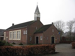 A view of the former Reformed (Liberated) church building, demolished in 2020 to make way for a new church building.[1]