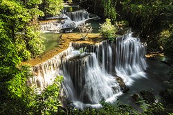 Huai Mae Khamin Waterfall, Si Sawat District